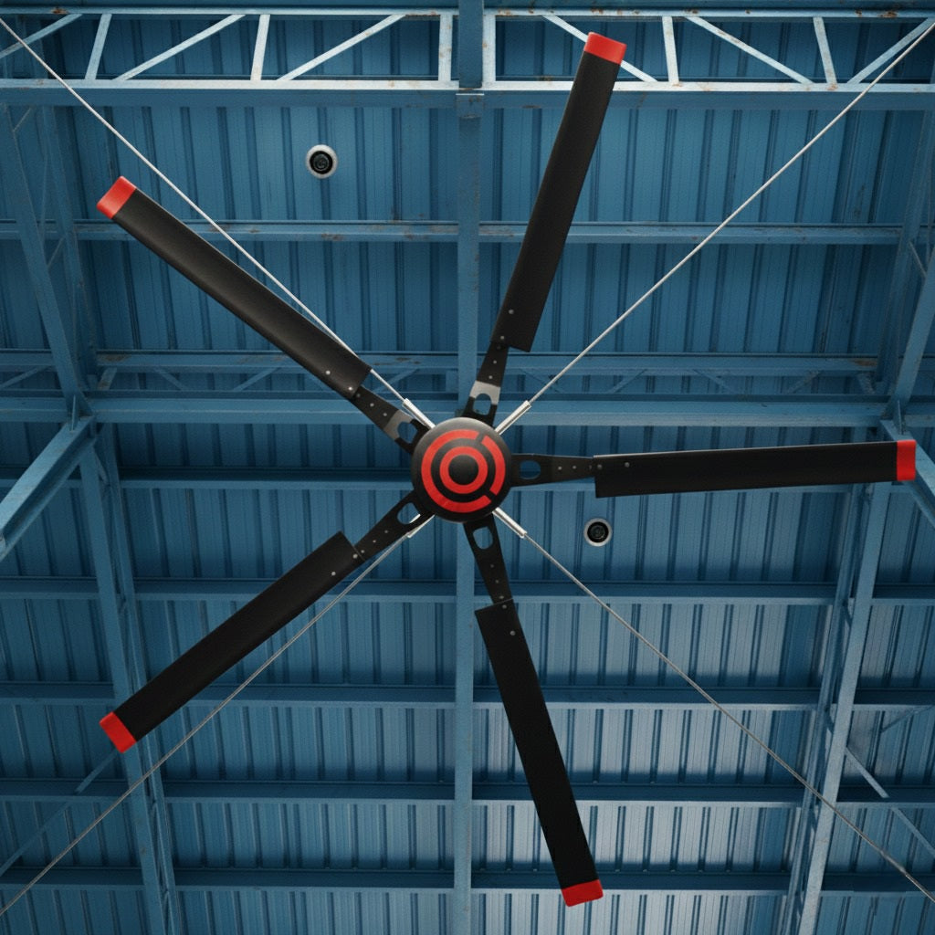 Epoch direct-drive HVLS fan hub and blades