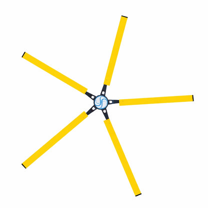 yellow hvls fan